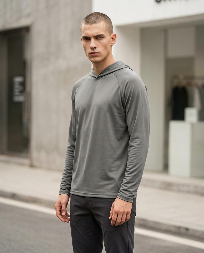Yupus | Langärmliger Leichter Hoodie Herren – Tilly Outlet