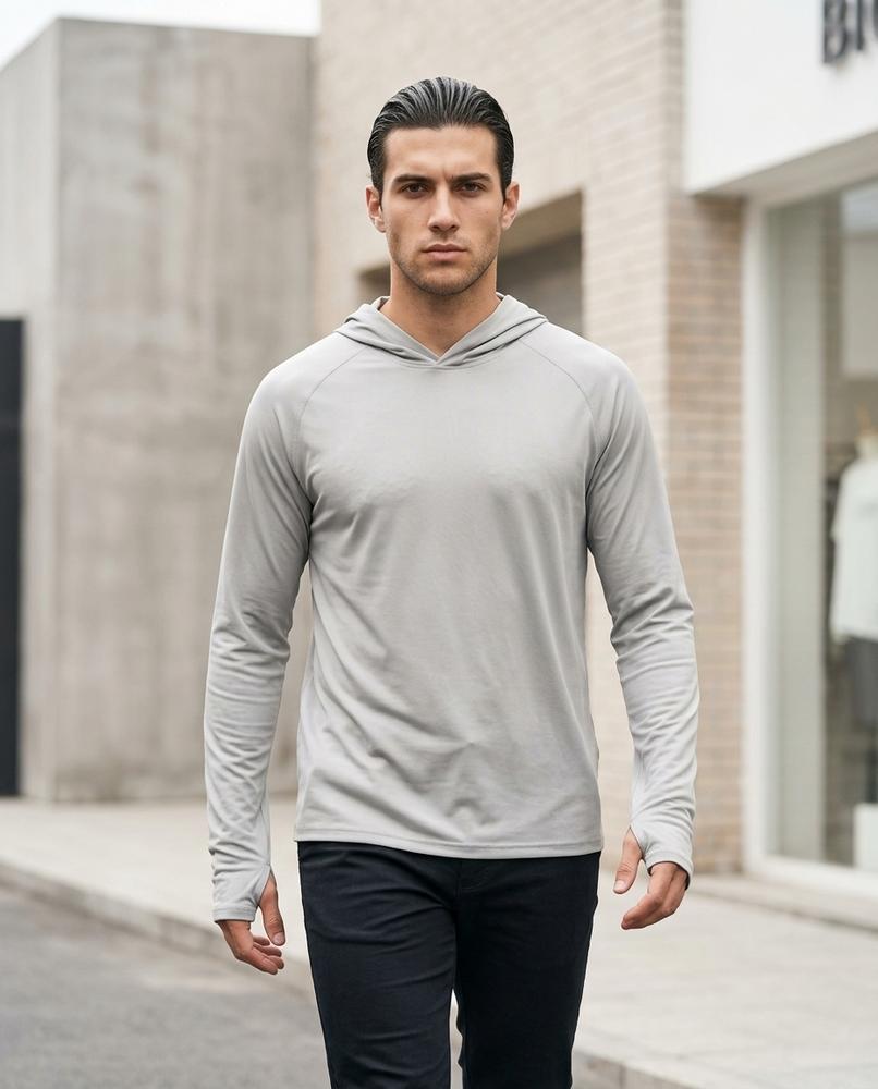 Yupus | Langärmliger Leichter Hoodie Herren – Tilly Outlet