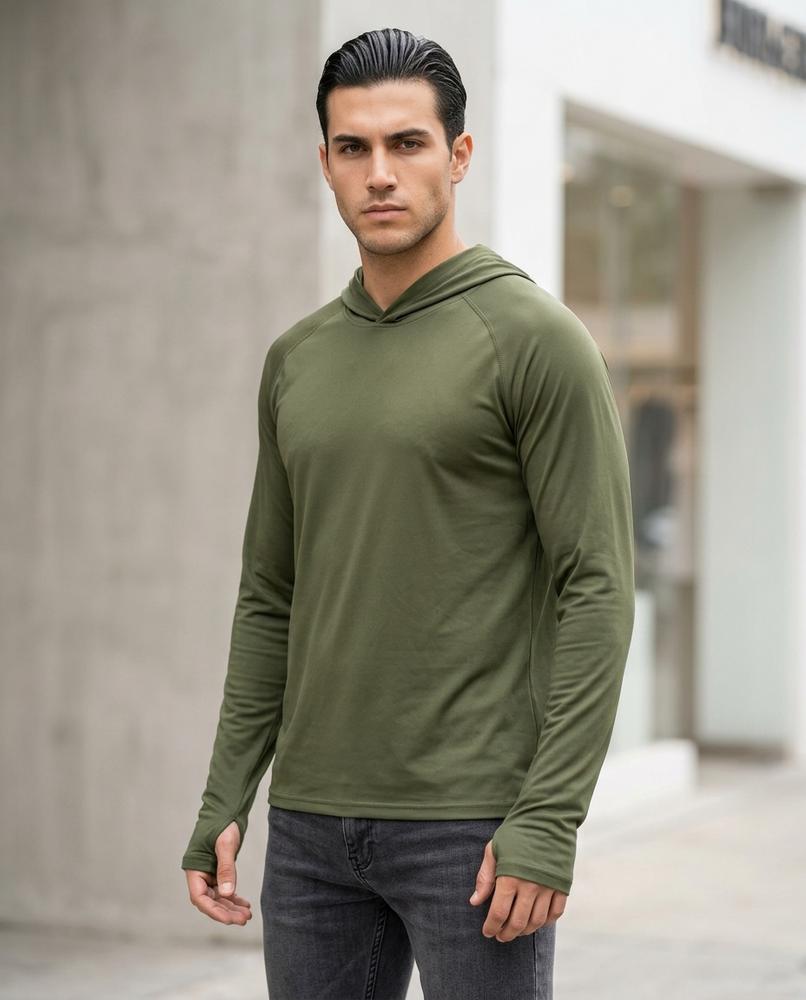 Yupus | Langärmliger Leichter Hoodie Herren – Tilly Outlet
