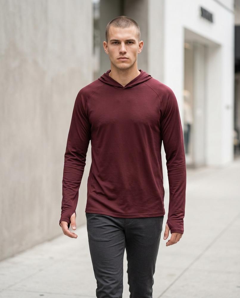 Yupus | Langärmliger Leichter Hoodie Herren – Tilly Outlet