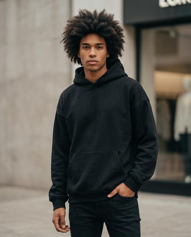 Eigam | Locker Geschnittener Langärmliger Hoodie Unisex – Tilly Outlet