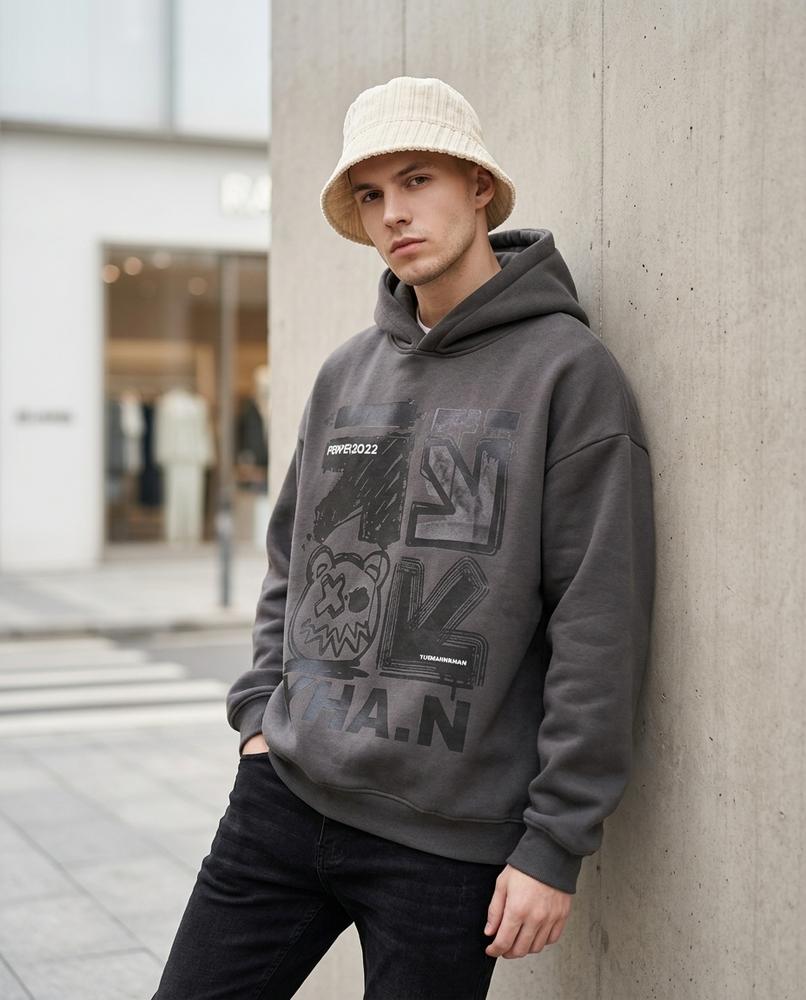 Eigam | Locker Geschnittener Langärmliger Hoodie Unisex – Tilly Outlet