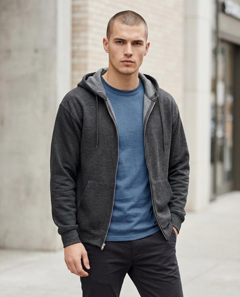 Towun | Reißverschluss Langärmlig Hoodie Herren – Tilly Outlet