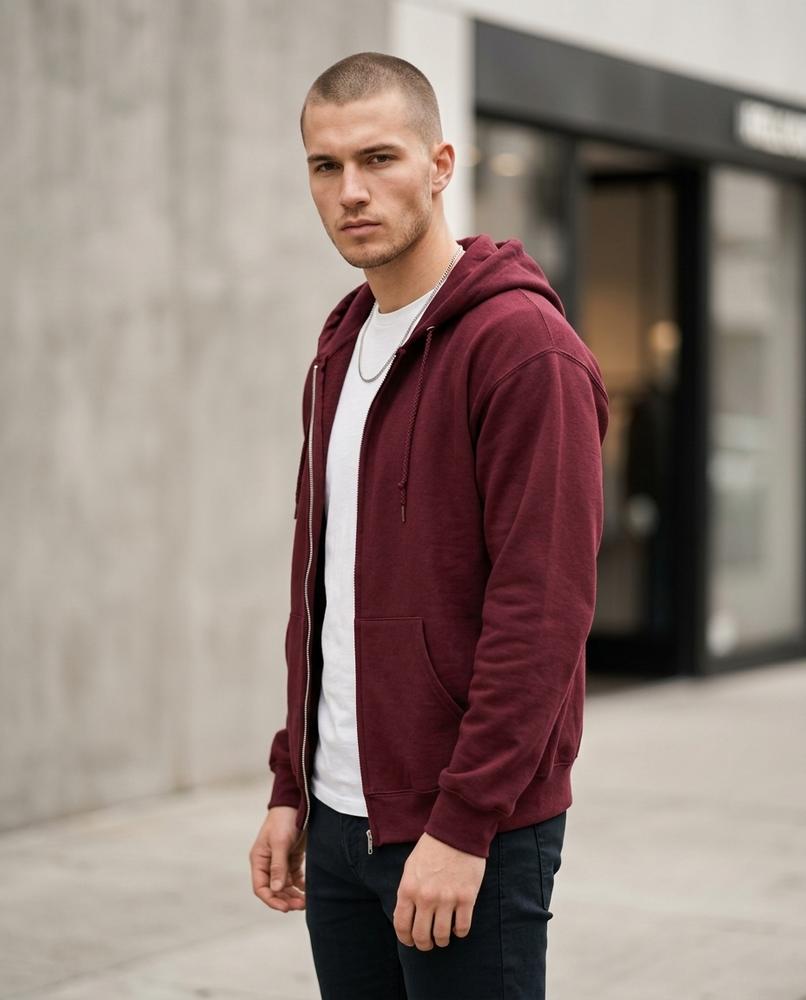 Towun | Reißverschluss Langärmlig Hoodie Herren – Tilly Outlet
