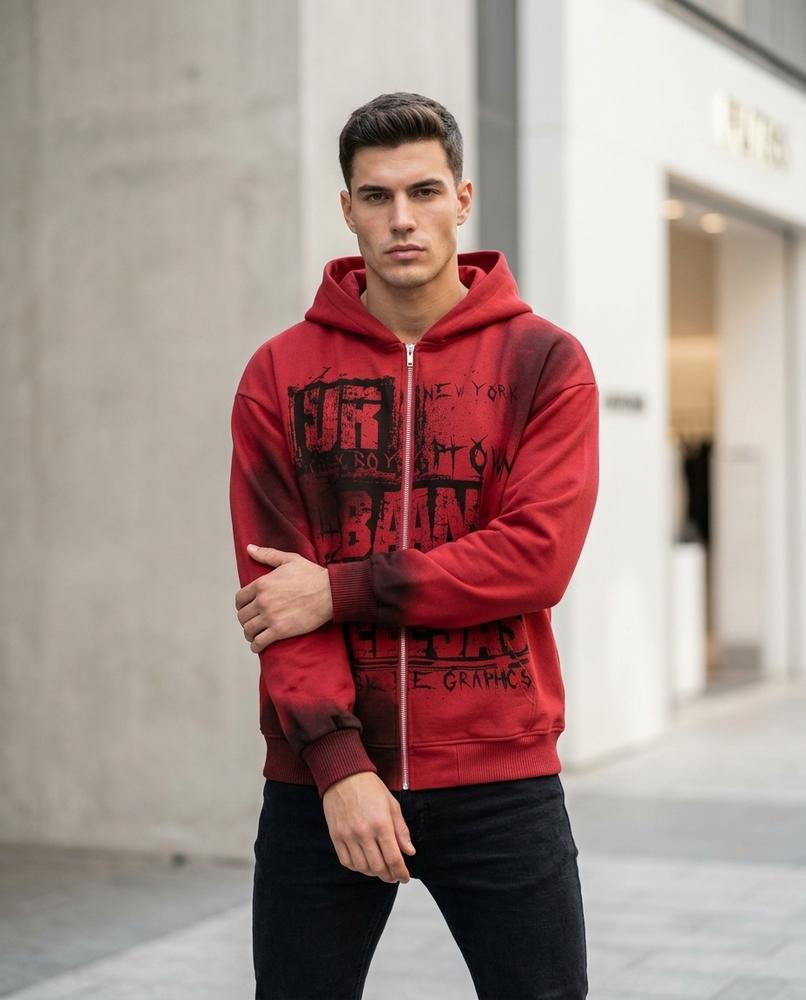 Rirot | Bedruckter Gewaschener Hoodie Herren – Tilly Outlet