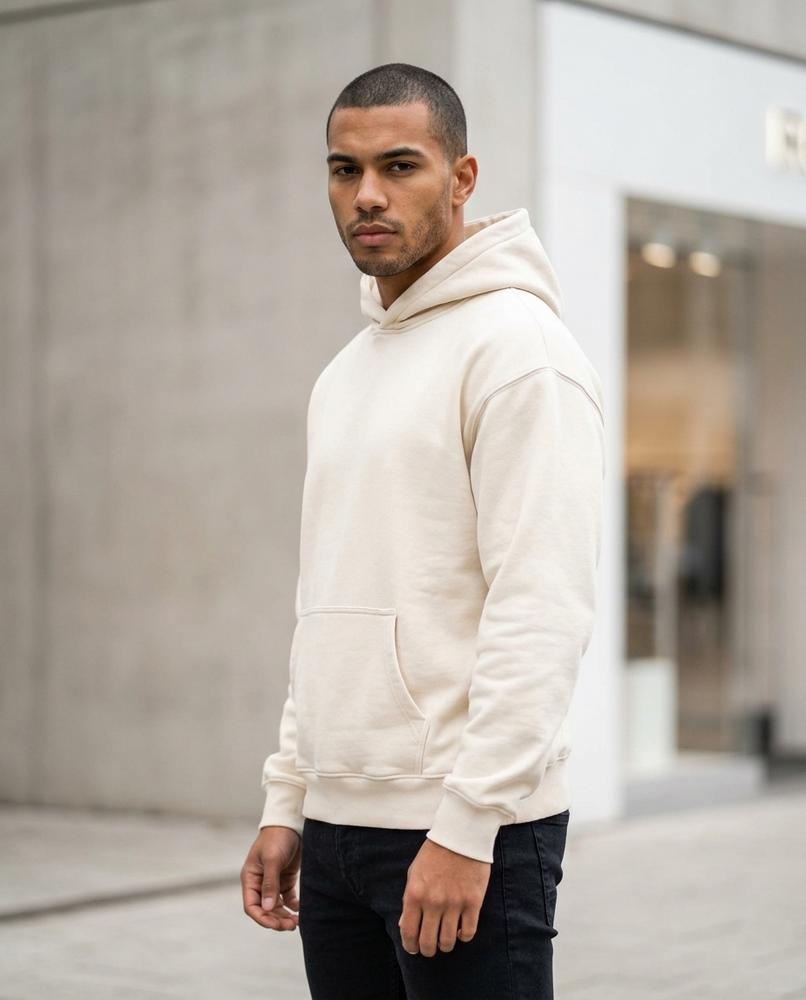Cefun | Locker Geschnittener Baumwoll Hoodie Herren – Tilly Outlet