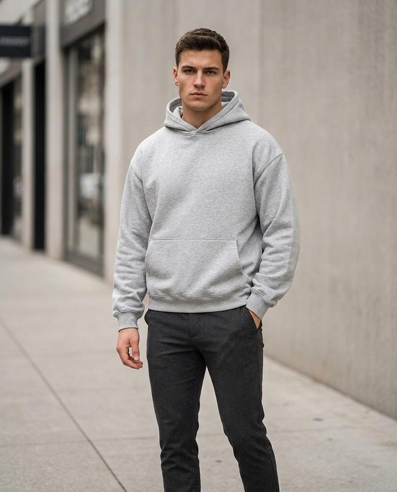 Cefun | Locker Geschnittener Baumwoll Hoodie Herren – Tilly Outlet