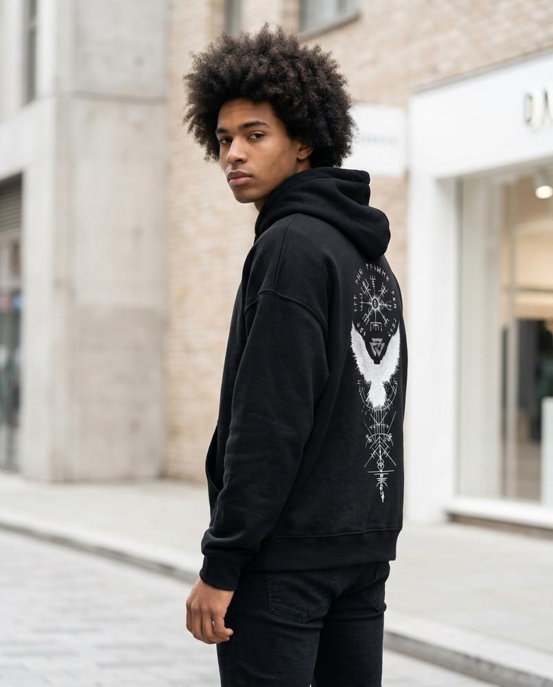 Yalin | Langärmliger Bedruckter Hoodie Unisex – Tilly Outlet
