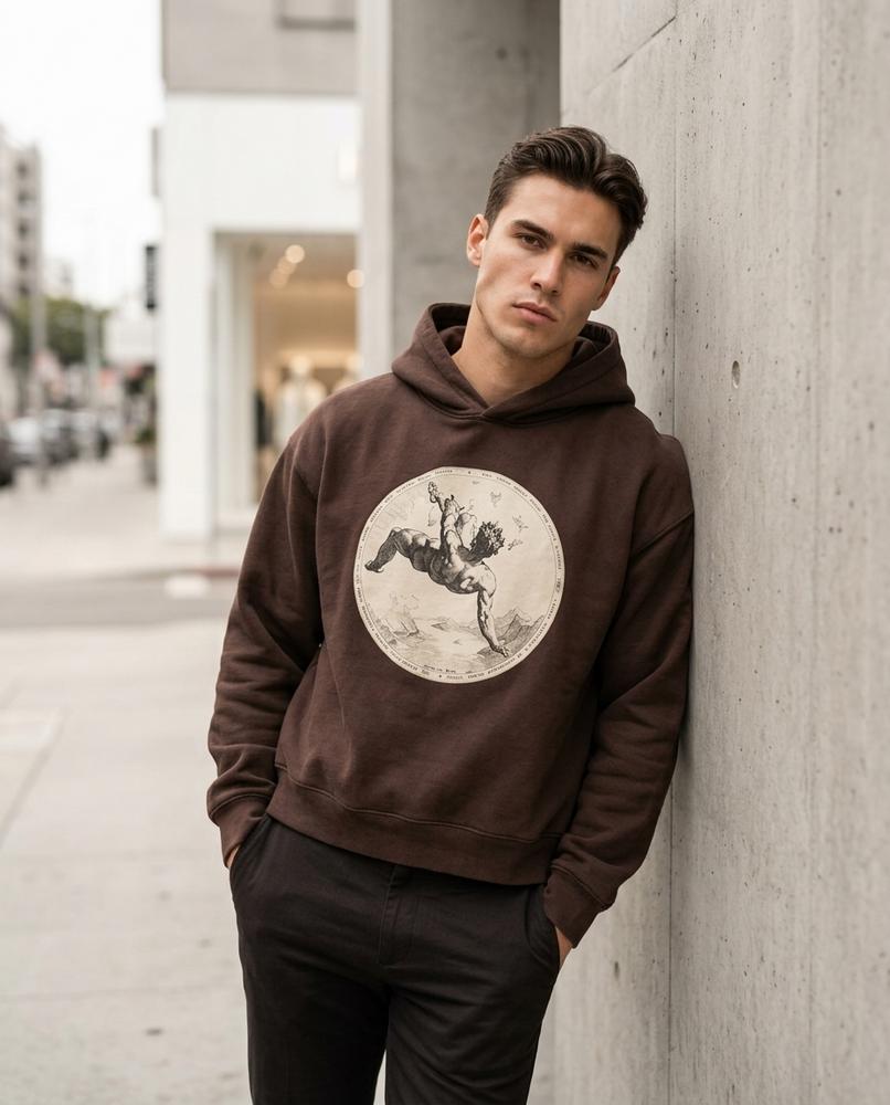 Riril | Bedruckt Langärmlig Hoodie Herren – Tilly Outlet