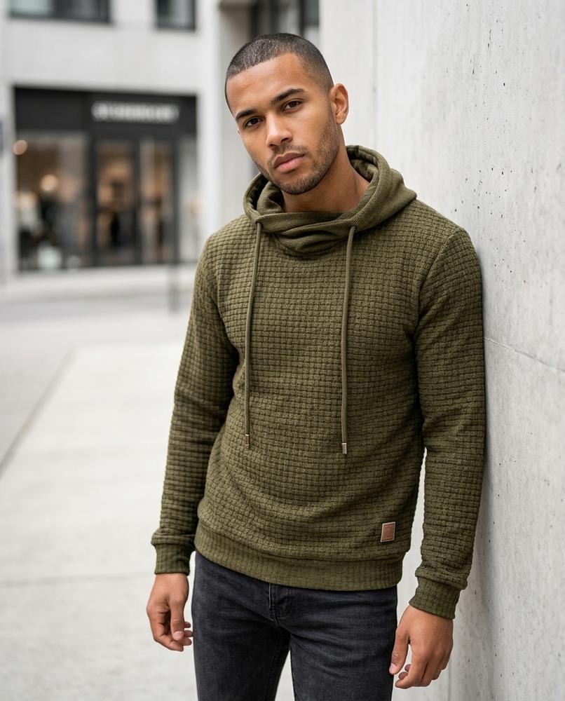 Cimun | Strukturiert Hochgeschlossen Hoodie Herren – Tilly Outlet
