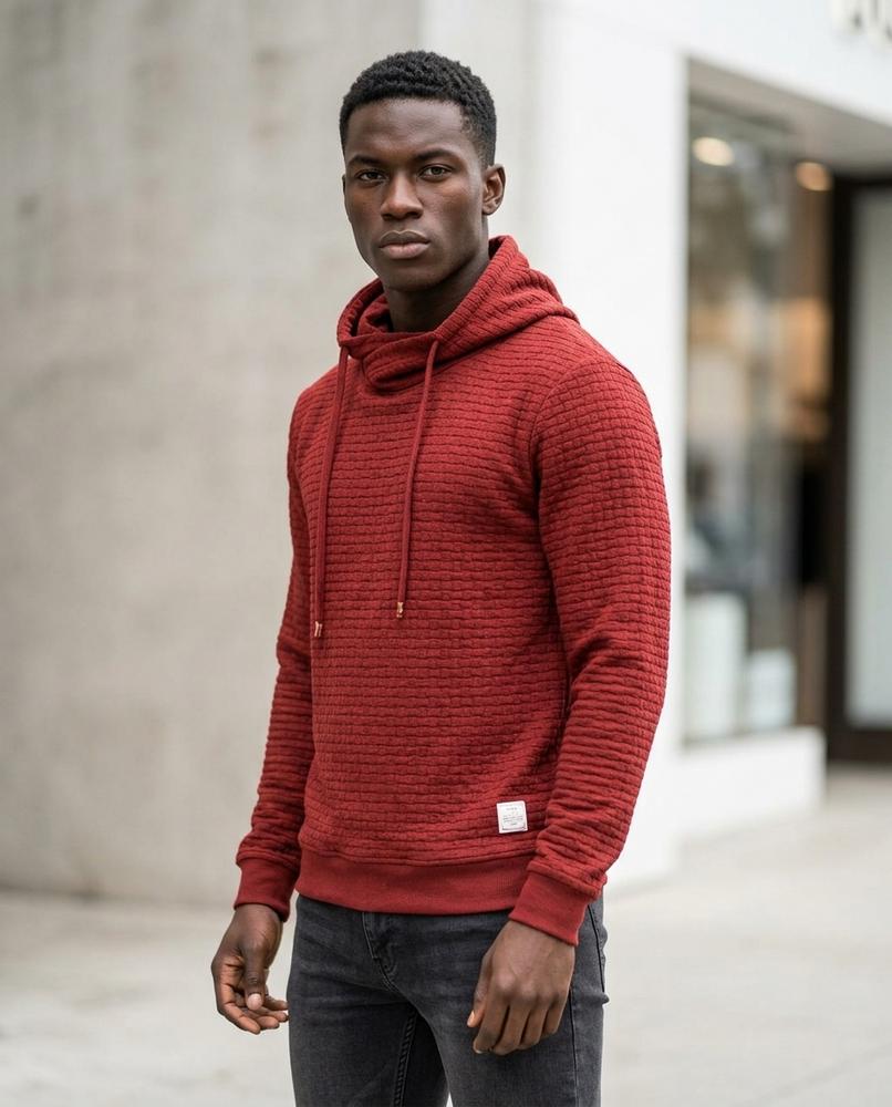 Cimun | Strukturiert Hochgeschlossen Hoodie Herren – Tilly Outlet