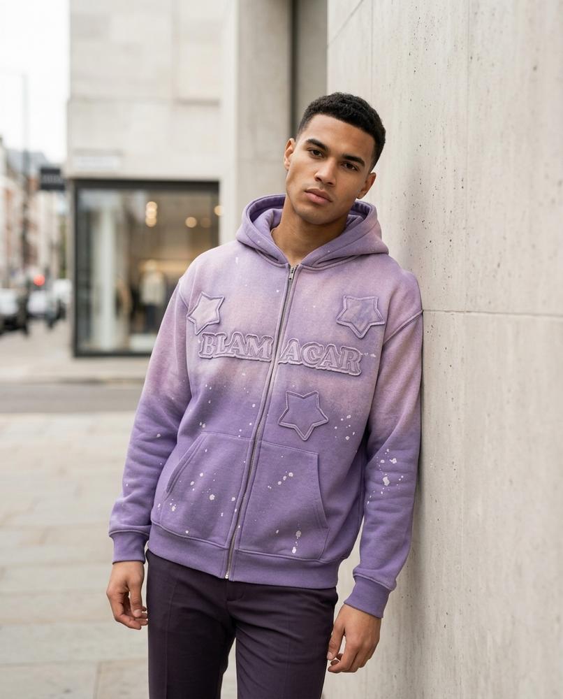 Luruv | Gewaschener Applizierter Hoodie Herren – Tilly Outlet