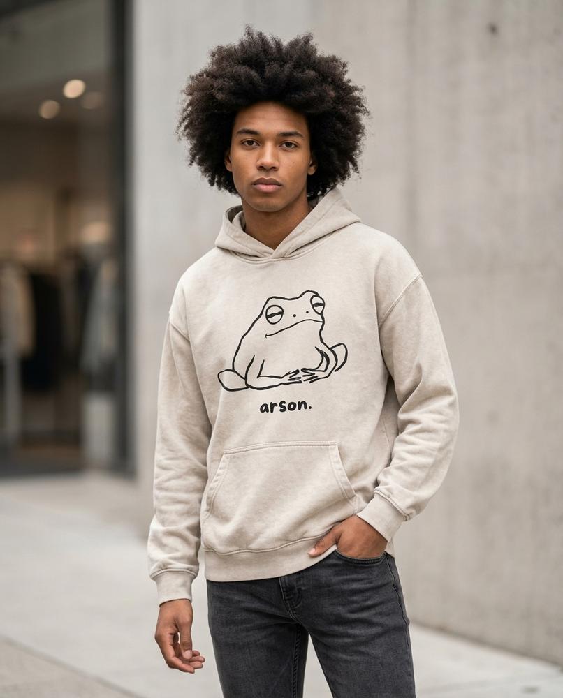 Aopas | Bedruckter Baumwoll Hoodie Unisex – Tilly Outlet