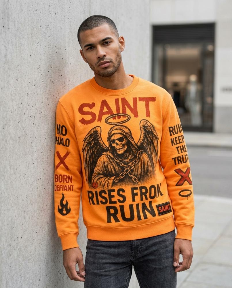 Aozan | Langärmliges Bedrucktes Sweatshirt Unisex – Tilly Outlet