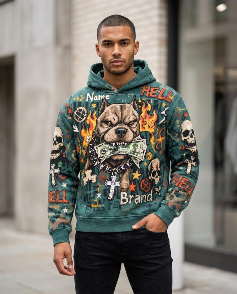 Lapar | Bedruckter Bequemer Hoodie Herren – Tilly Outlet