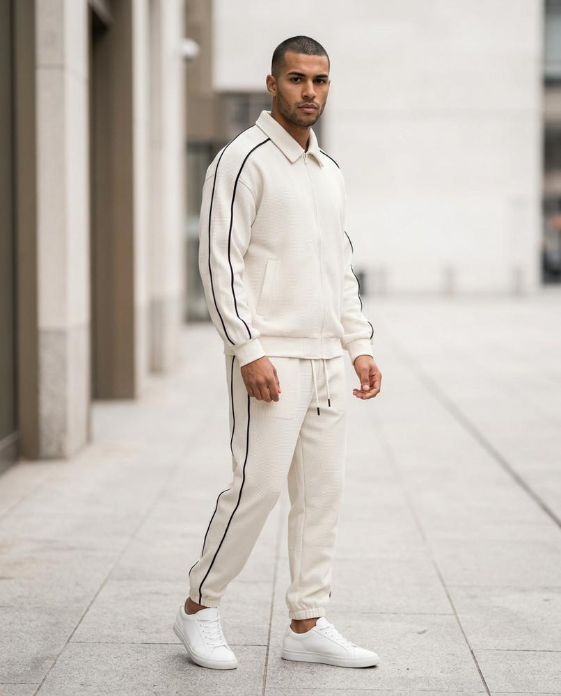 Nebot | Strukturiert Paspeliert Anzug Herren – Tilly Outlet