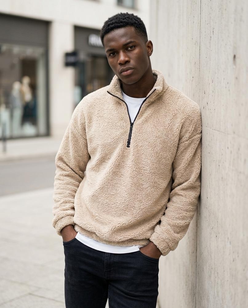 Motot | Strukturiert Hochgeschlossen Pullover Herren – Tilly Outlet
