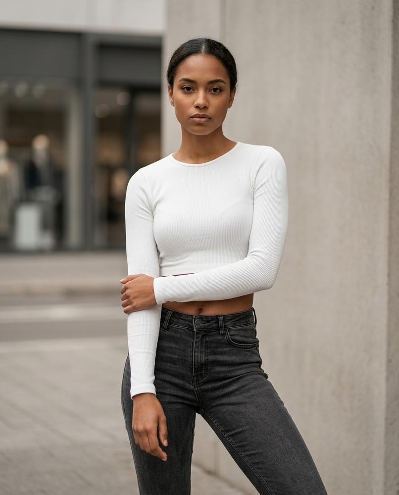 Lorok | Langärmliges Geripptes Shirt Damen – Tilly Outlet