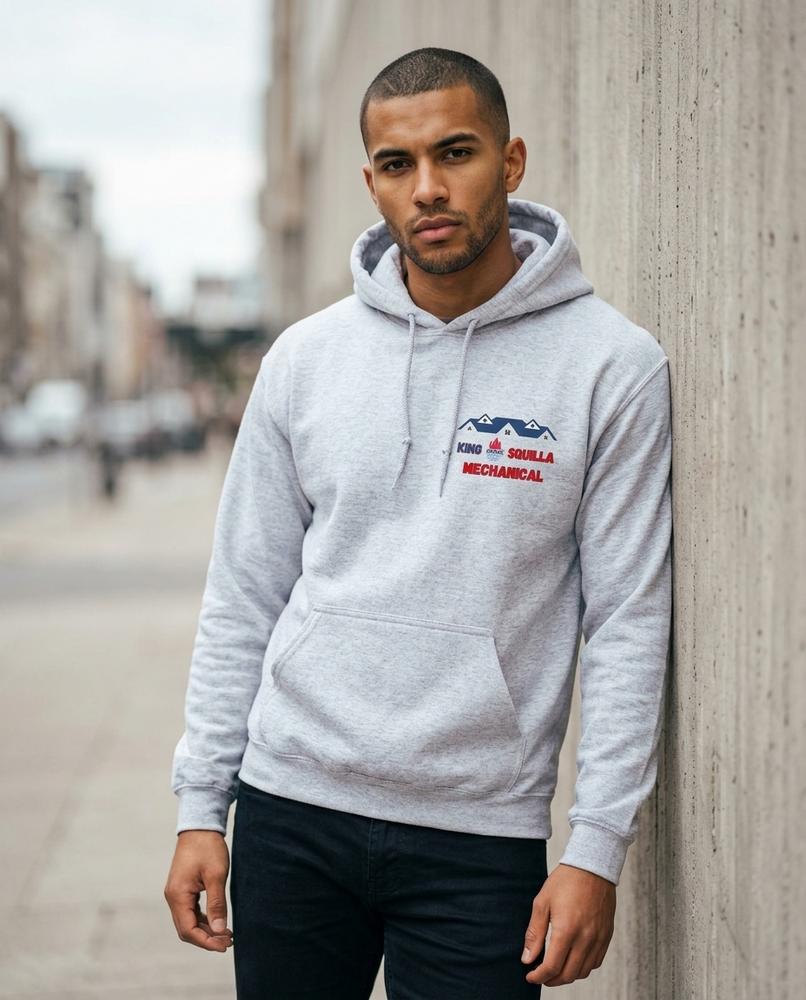 Renun | Melierter Bedruckter Hoodie Herren – Tilly Outlet