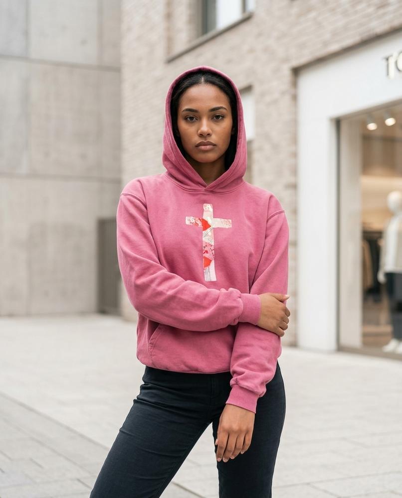 Rozan | Übergroßer Bedruckter Hoodie Unisex – Tilly Outlet