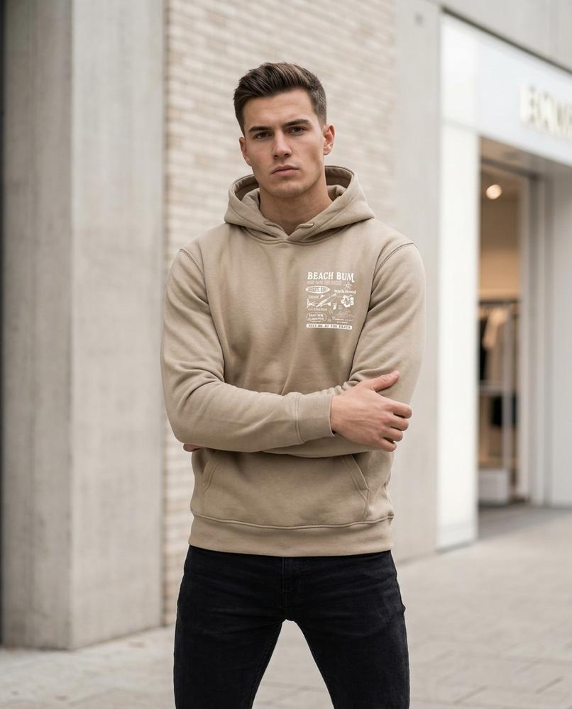 Elnav | Bedruckt Langärmlig Hoodie Unisex – Tilly Outlet