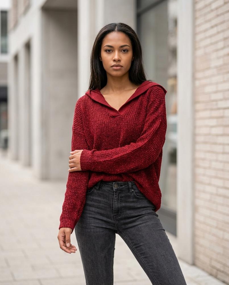 Lavar | Paillettenbesetzter Strukturierter Hoodie Damen – Tilly Outlet