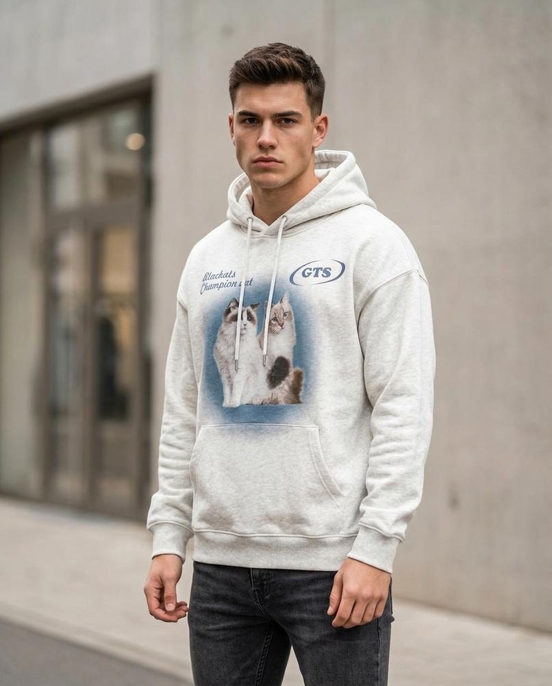 Daran | Bedruckt Langärmlig Hoodie Unisex – Tilly Outlet