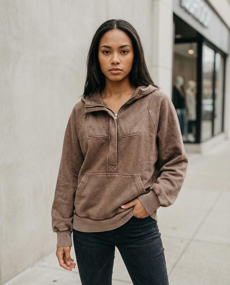 Leser | Gewaschen Locker Hoodie Damen – Tilly Outlet