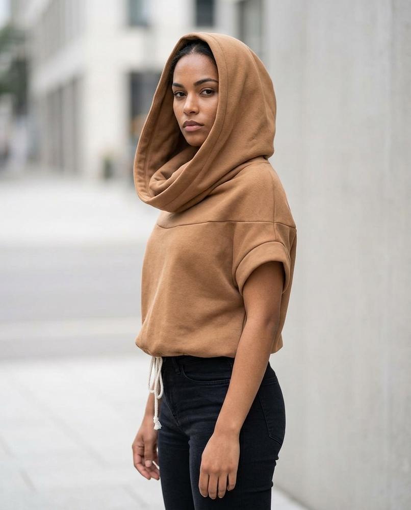Semon | Kurzgeschnittener Sweat Hoodie Damen – Tilly Outlet