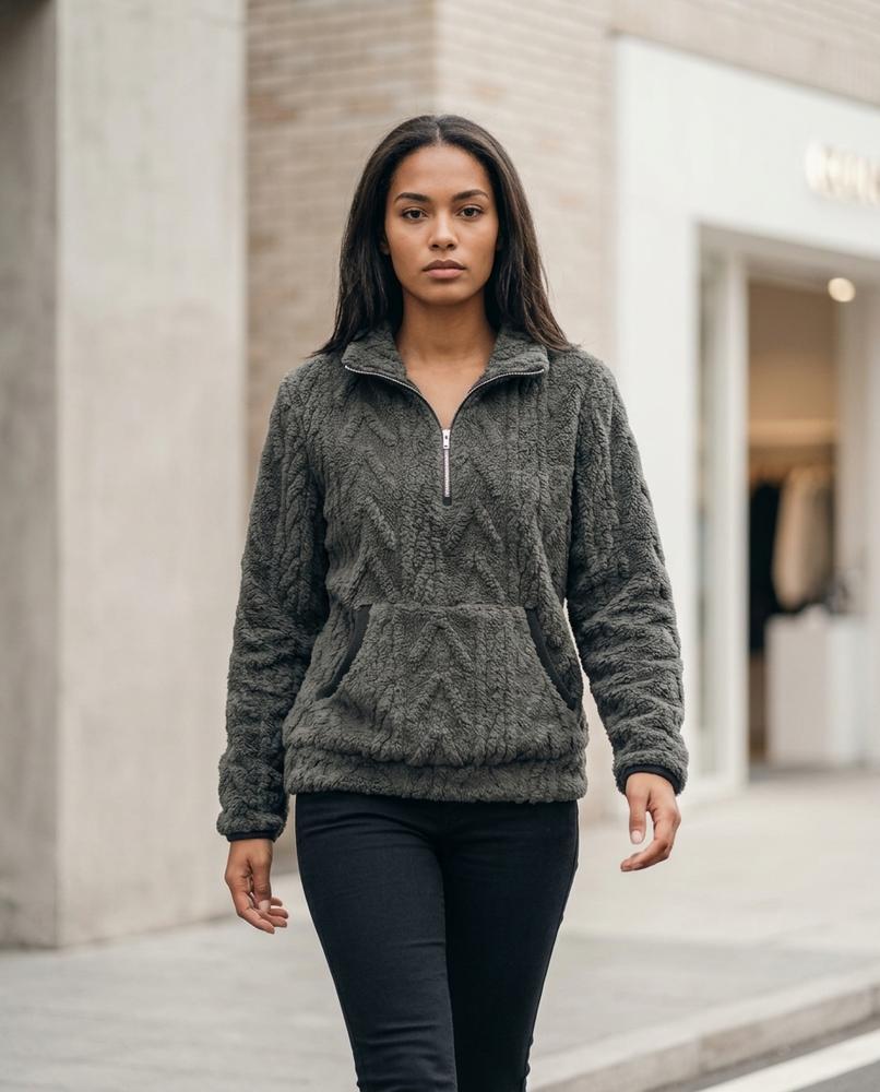Armin | Plüschiger Strukturierter Pullover Damen – Tilly Outlet
