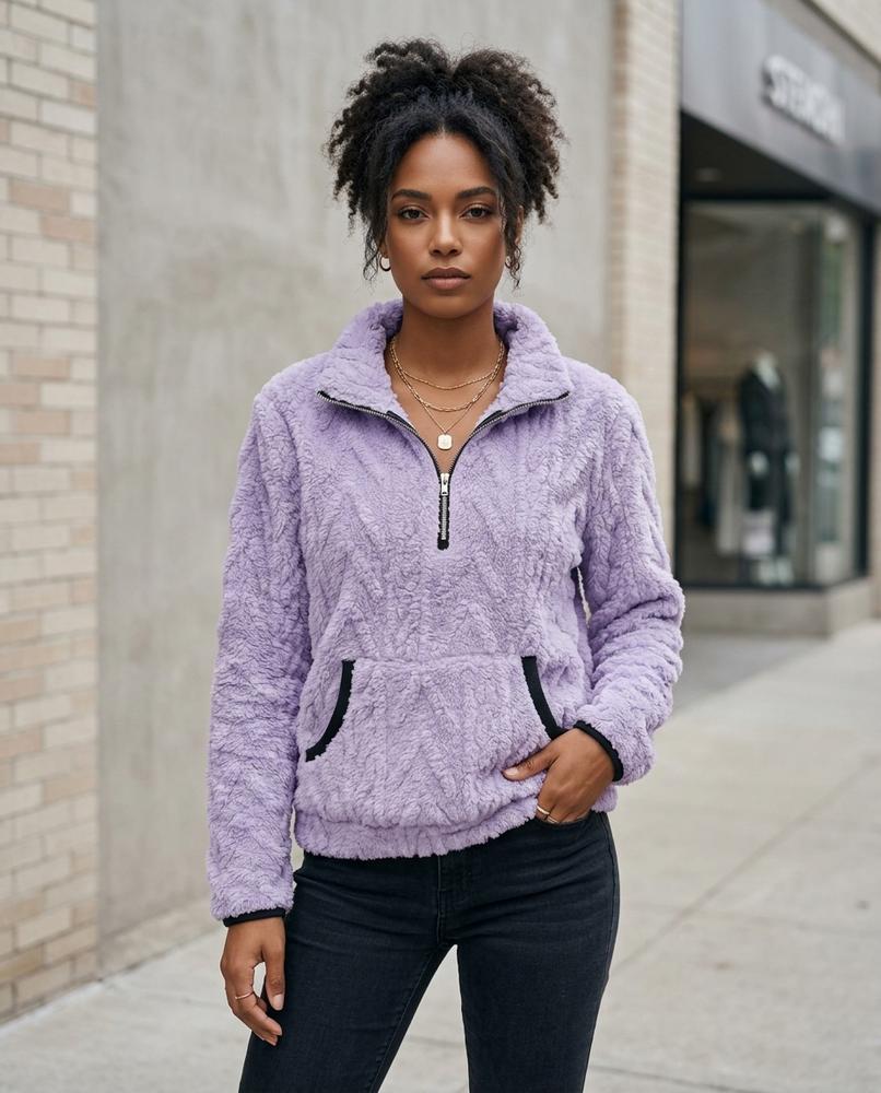 Armin | Plüschiger Strukturierter Pullover Damen – Tilly Outlet