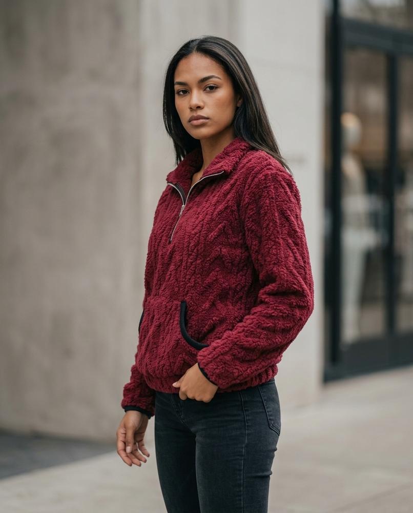 Armin | Plüschiger Strukturierter Pullover Damen – Tilly Outlet