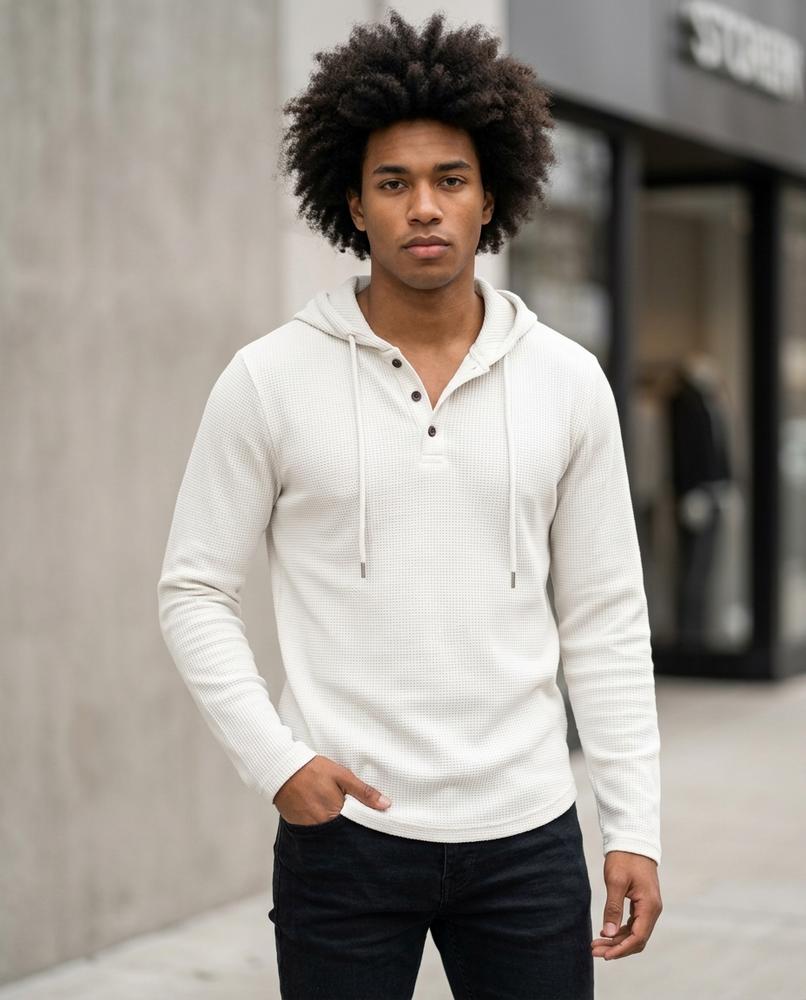 Savel | Strukturiert Langärmlig Hoodie Herren – Tilly Outlet