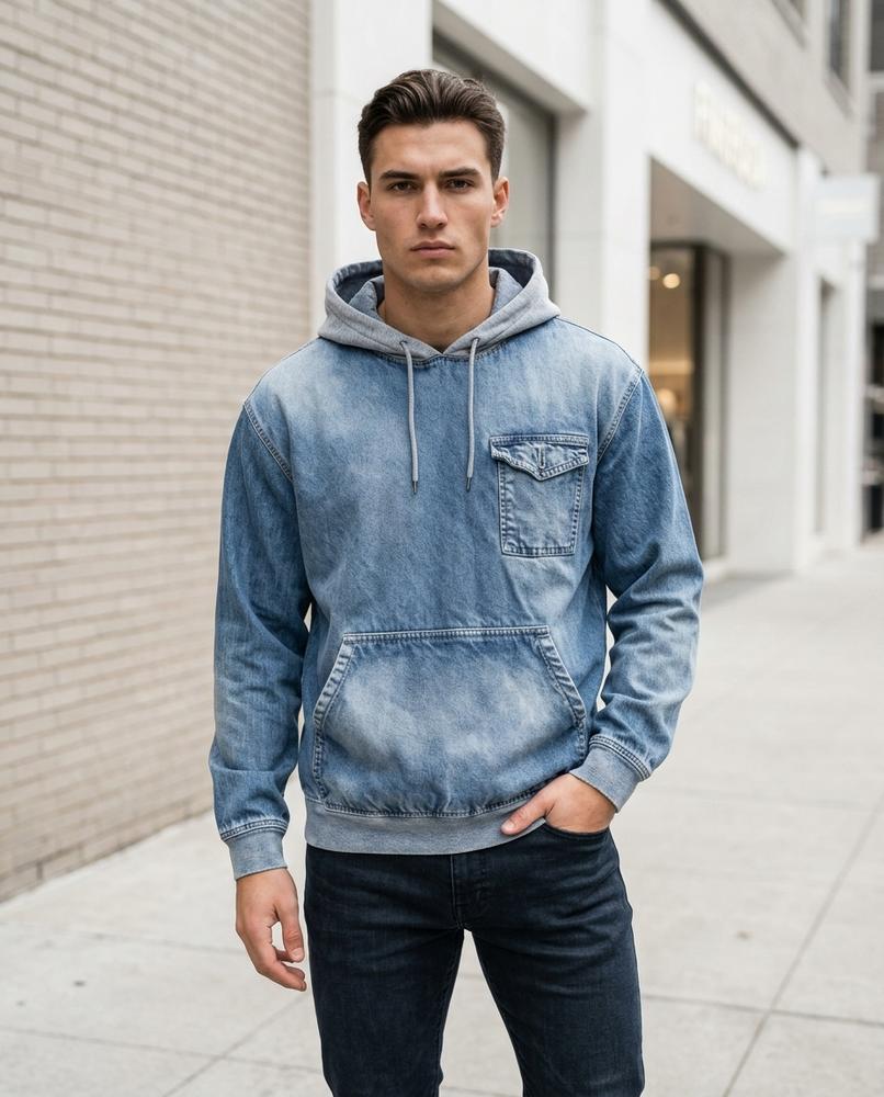 Alron | Gewaschener Kombinierter Hoodie Unisex – Tilly Outlet