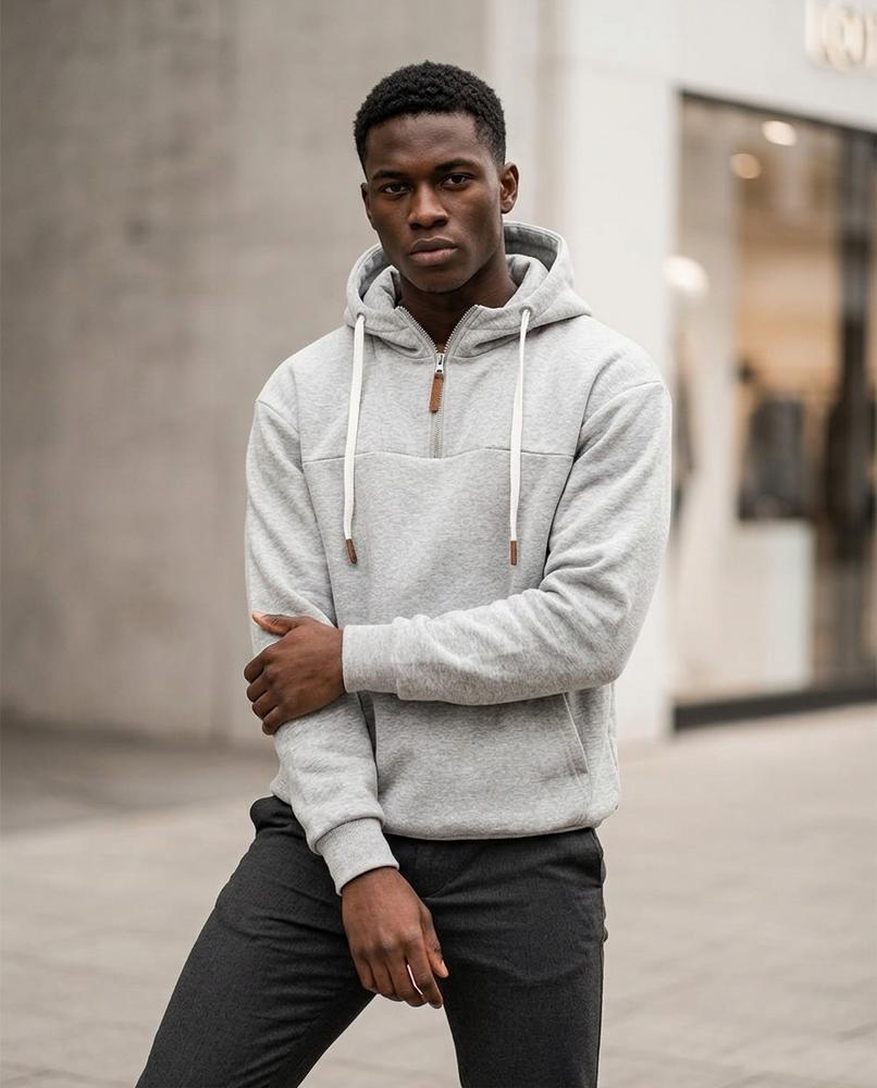 Men's Hoodie – Kasol, Fleece lining, A zipper closure – Tilly Outlet