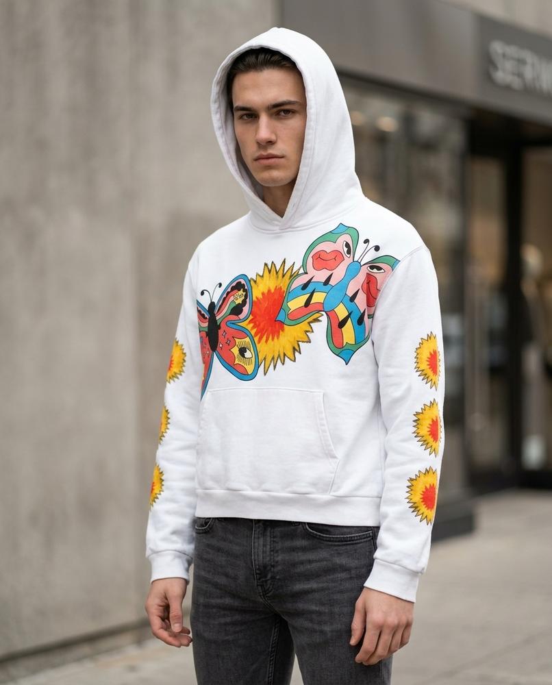 Unisex Hoodie – Neral, A graphic print, An attached hood – Tilly Outlet