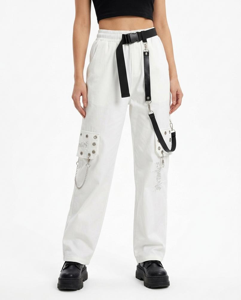 Unisex Pants – Alron, Knit construction, Wide-leg cut – Tilly Outlet