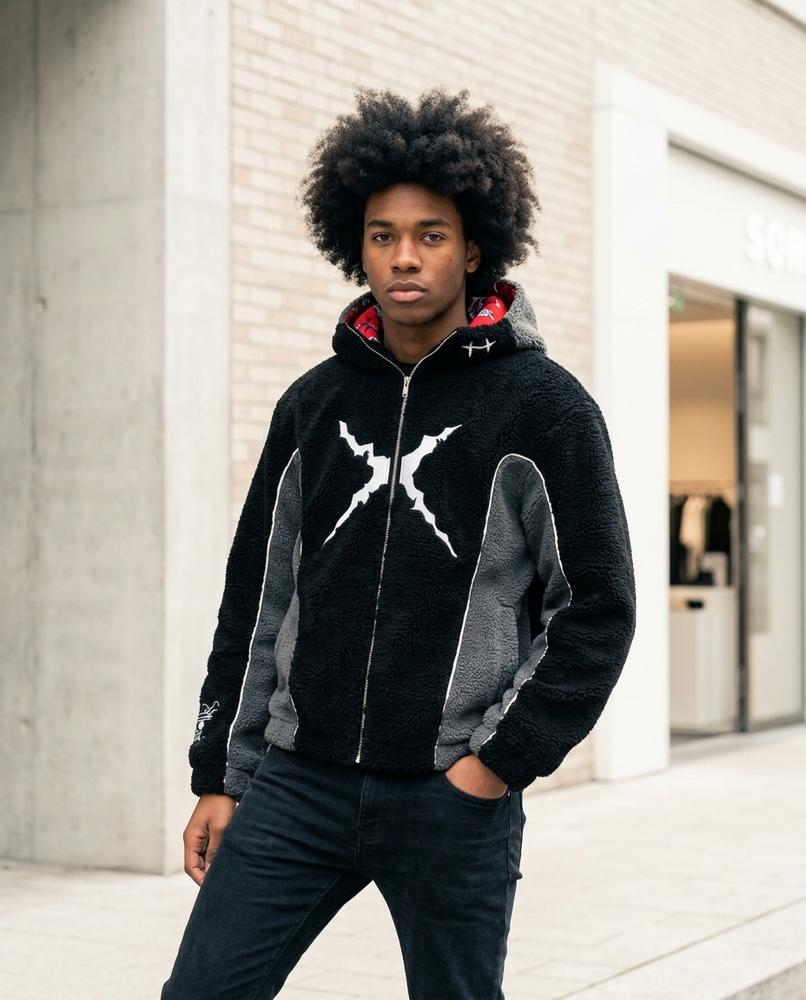 Unisex Jacket – Arvin, Relaxed fit, Attached hood – Tilly Outlet