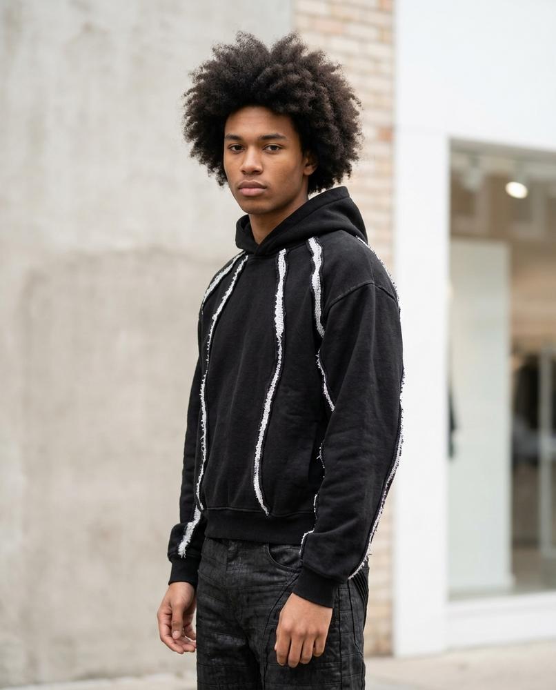 Unisex Hoodie – Sevin, Relaxed fit, Attached hood – Tilly Outlet
