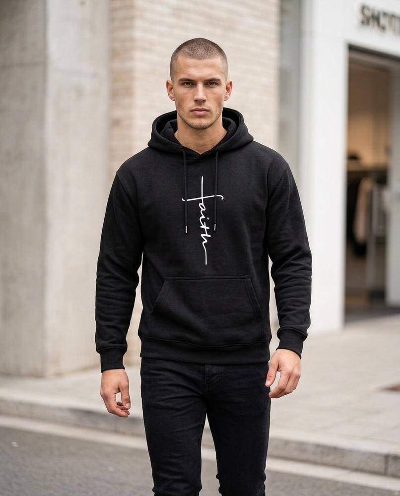 Men's Hoodie – Allan, Long sleeves, Relaxed fit – Tilly Outlet