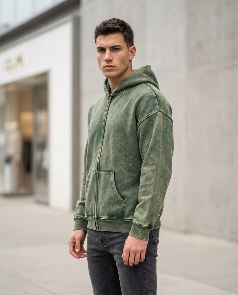 Men's Hoodie – Yiben, Long sleeves, Attached hood – Tilly Outlet