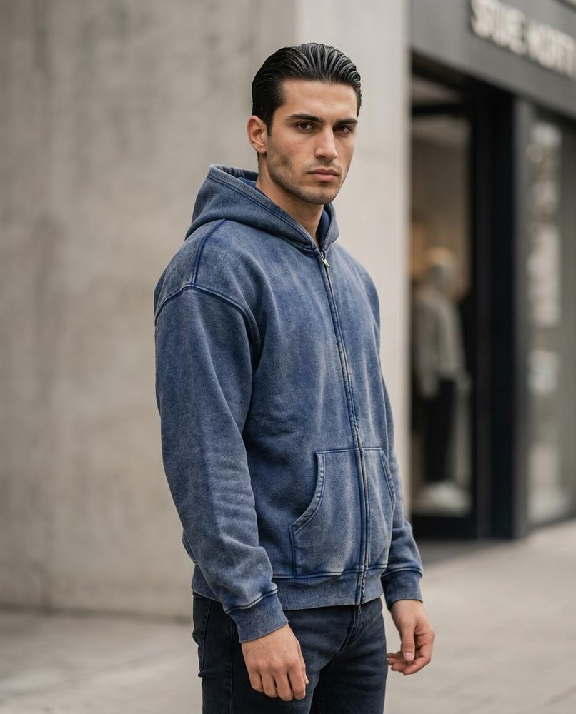 Men's Hoodie – Yiben, Long sleeves, Attached hood – Tilly Outlet