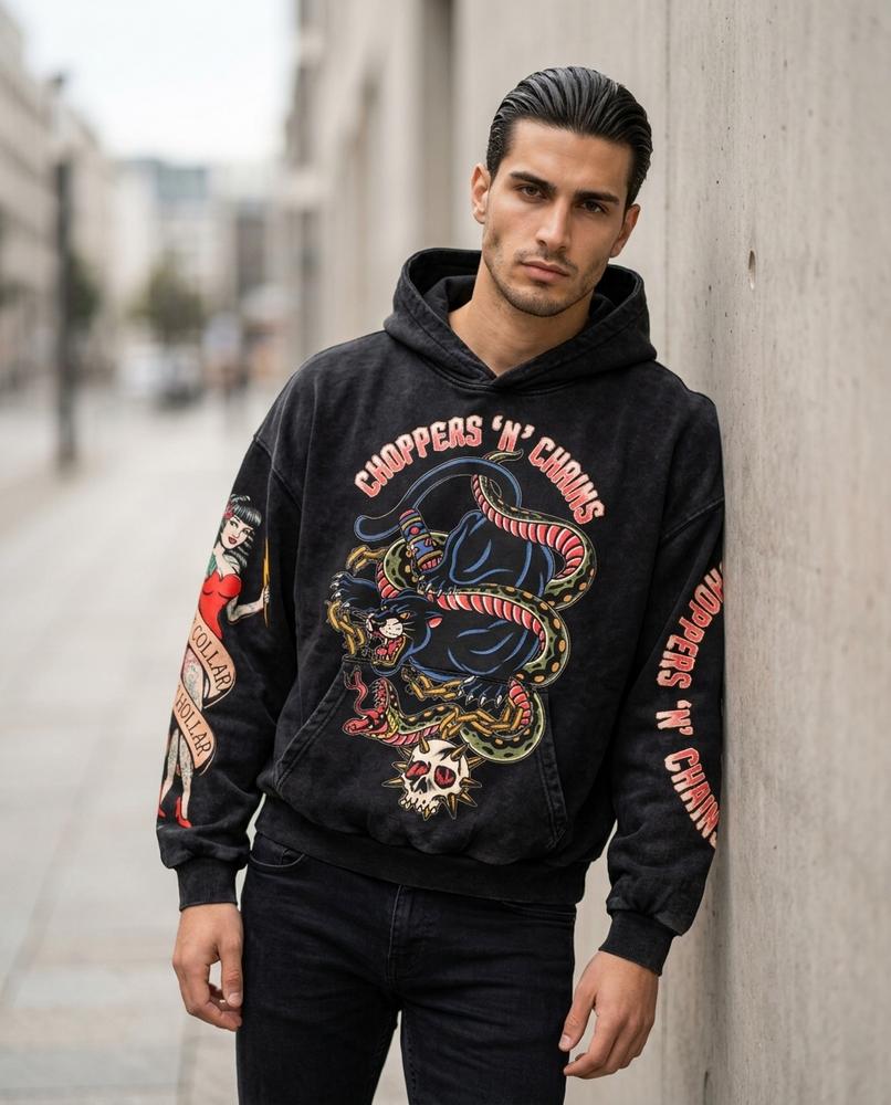Unisex Hoodie – Nomor, Oversized fit, Printed graphic – Tilly Outlet