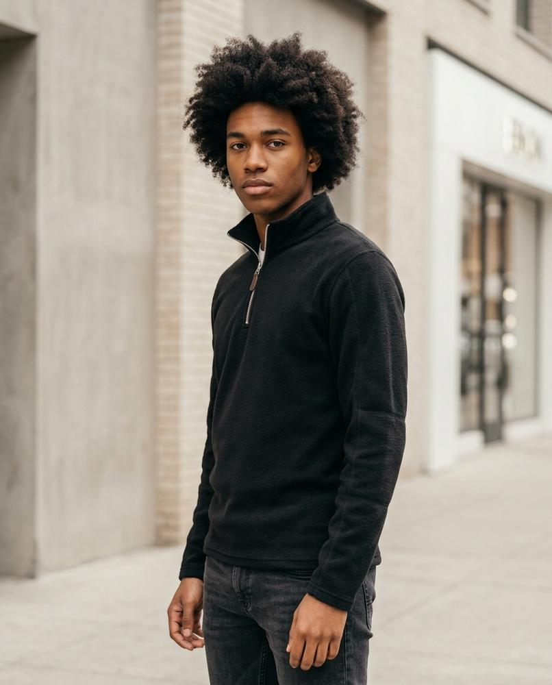 Men's Sweater – Nosil, Fleece lining, Stand collar – Tilly Outlet