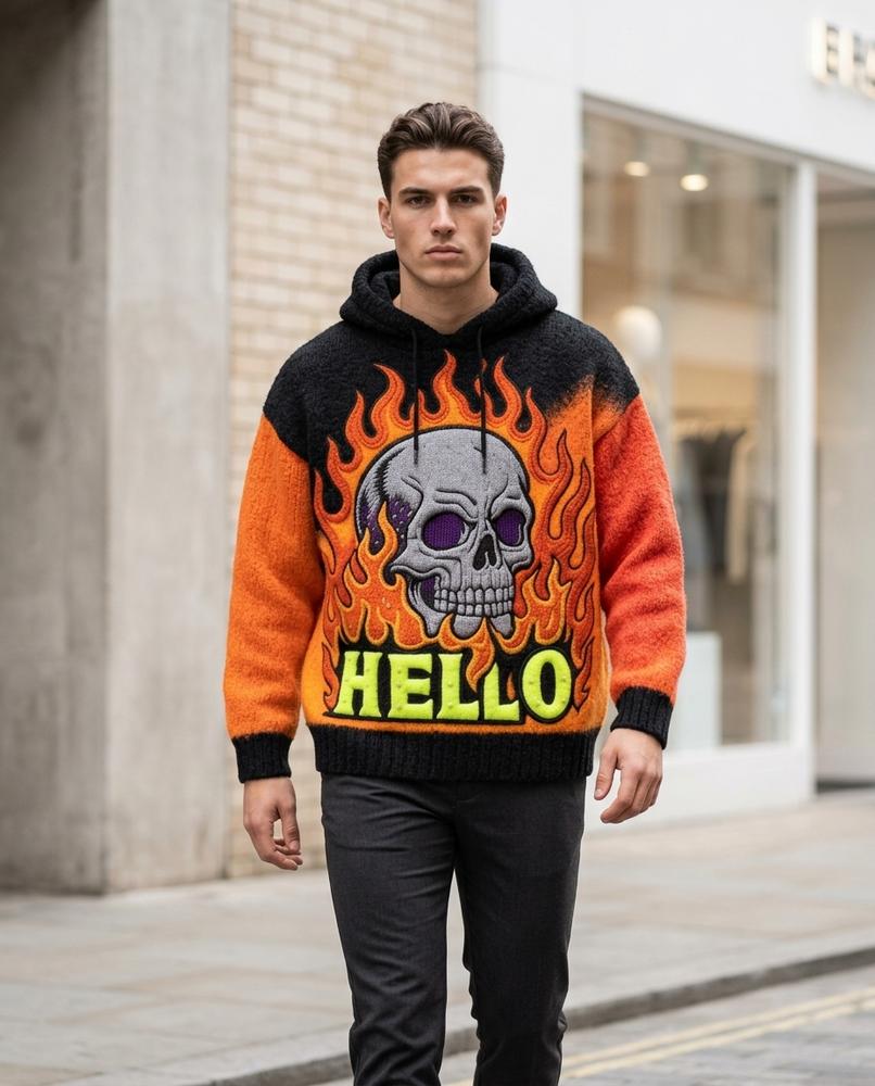 Unisex Hoodie – Lolin, Printed graphic, Knit fabric – Tilly Outlet