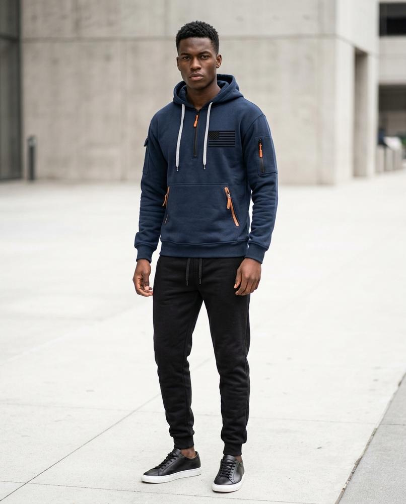 Men's Outfit Set – Daver, Long sleeves, Attached hood – Tilly Outlet