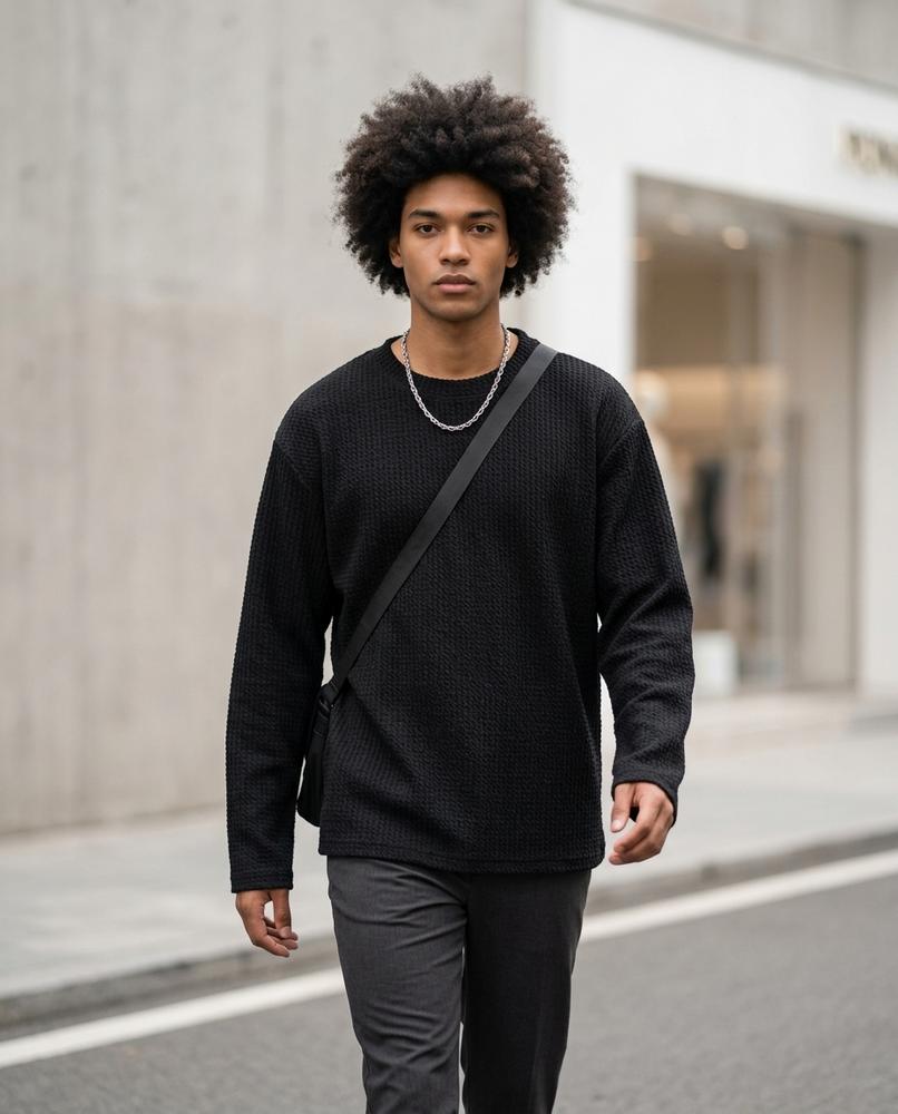 Unisex Sweater – Timer, Long sleeves, Relaxed fit – Tilly Outlet