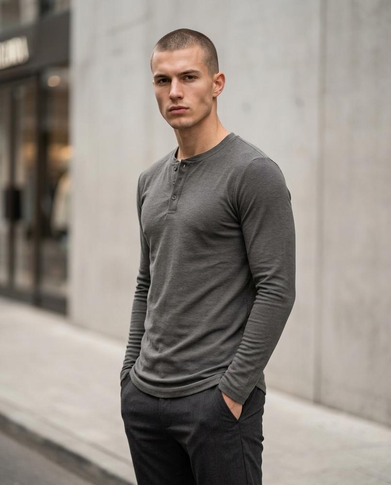 Men's Shirt – Lonor, Button details, Long sleeves – Tilly Outlet