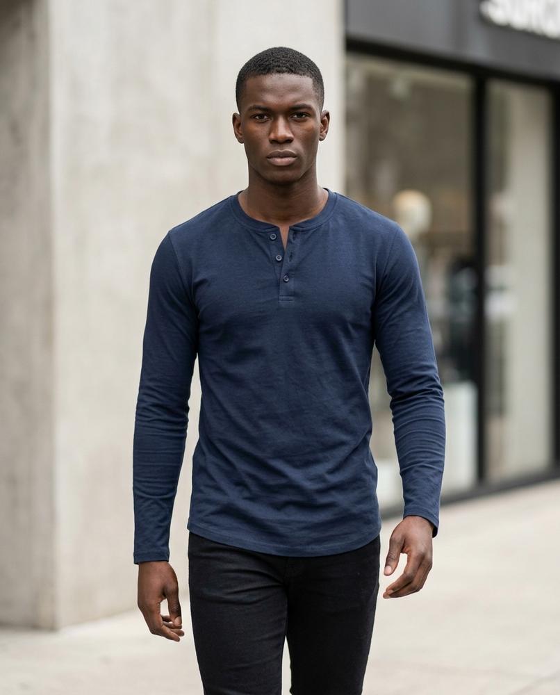 Men's Shirt – Lonor, Button details, Long sleeves – Tilly Outlet