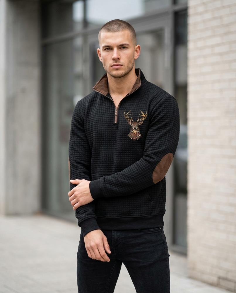 Men's Sweater – Elram, Fleece lining, Printed design – Tilly Outlet